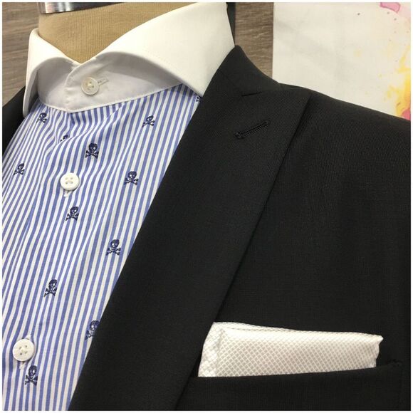 JOHN VARVATOS Mens Blazer Sport Coat Casual Jacket Size 40R Black Wool Suit - Picture 2 of 12